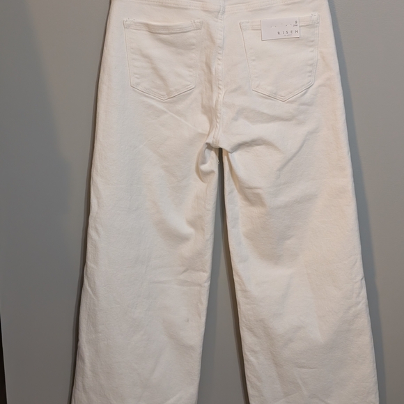 NWTs Risen Jeans Women's White Wide Leg Jeans 29/9 - Picture 6 of 8